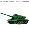 2024 WK2 Militär Sowjetischer Panzer Bausteine SU-100 Panzerjäger Modell Panzer Waffe Steine Armee Soldat Spielzeug Für Jungen Geschenke Set