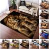 1PC Lion Pattern Printed Carpet Rug for Living Room Bedroom Home Sofa Decoration,Non-slip Floor Mat Floor Mat