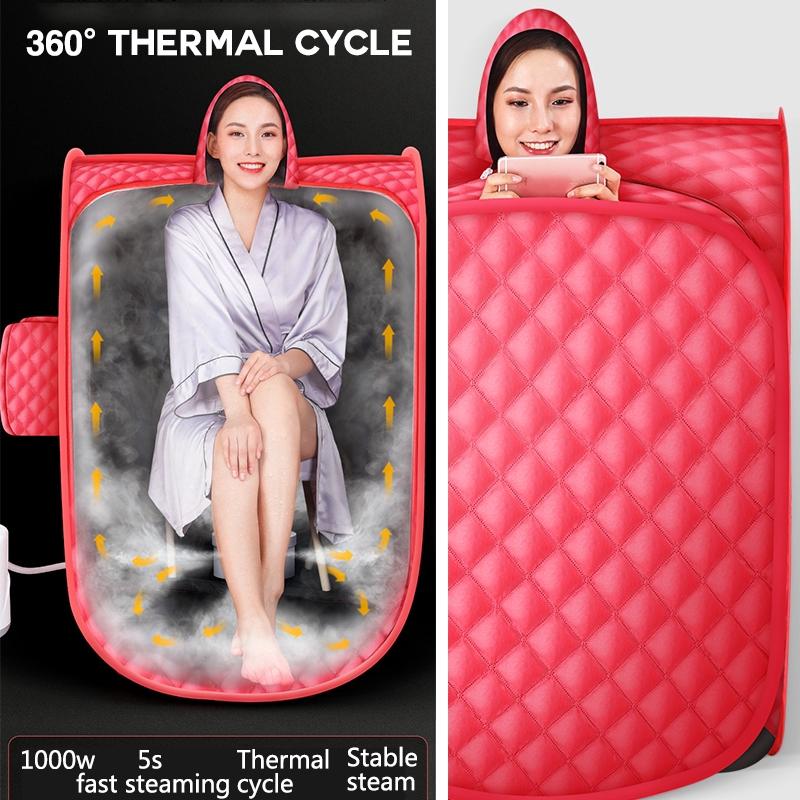 1000W 2L Portable Steam Sauna Home Sauna Generator Slimming Household Sauna Box Ease Insomnia Sauna Steamer With Remote