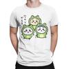 Men Chiikawa And Friends Frogs Hachiware Usagi T Shirt 100% Cotton Clothing Novelty Round Collar Tees Summer T-Shirt