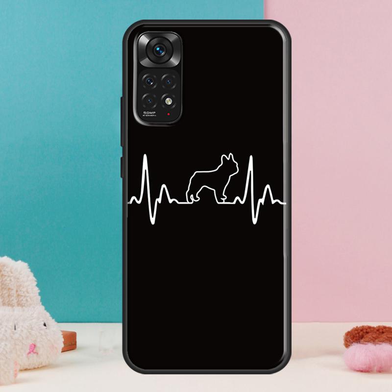 Cute French Bulldog Case For Xiaomi Redmi Note 14 13 Pro 12 11 9 10 9S 10S 11S 12S Redmi 14C 13C 10C 12C Cover