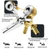 Copper Air Chuck for Tire Inflation Featuring Steel Lock Clamp Universal for Most Inflators Quick Install