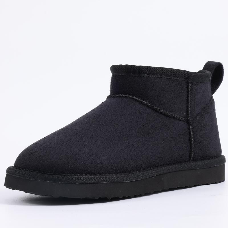 Fashion Smile New Women's Snow Boots Winter Simple Casual Solid Color Cotton Shoes Low-cut Thin Sole Thermal Shoes Gift Boots for Ladies