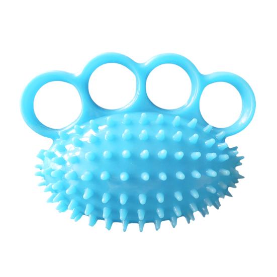 Grip Trainer with Four-finger Design Hand Exerciser Ergonomic Strengthening Ball синий