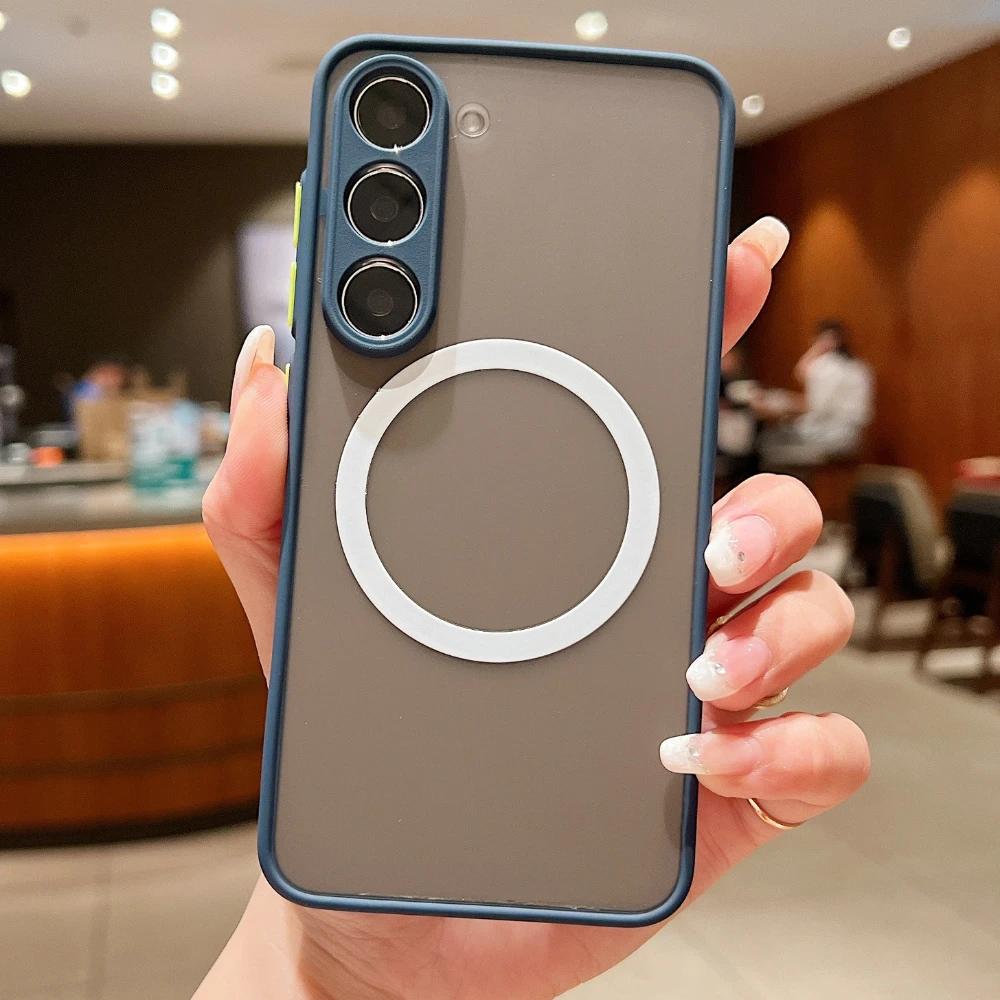 For Magsafe Phone Case For Samsung Galaxy S21 S20 FE S24 S23 S22 Plus Note 20 Ultra A54 A53 A52s A52 A34 A33 A14 A13 5G Cover
