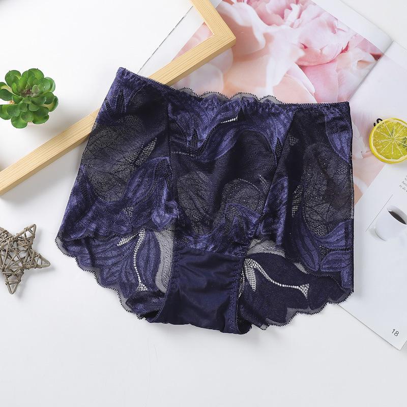 Sexy Lace Panties For Women Women's Large Size Mid-waist Underwear Seamless Transparent Ladies Briefs Underpants