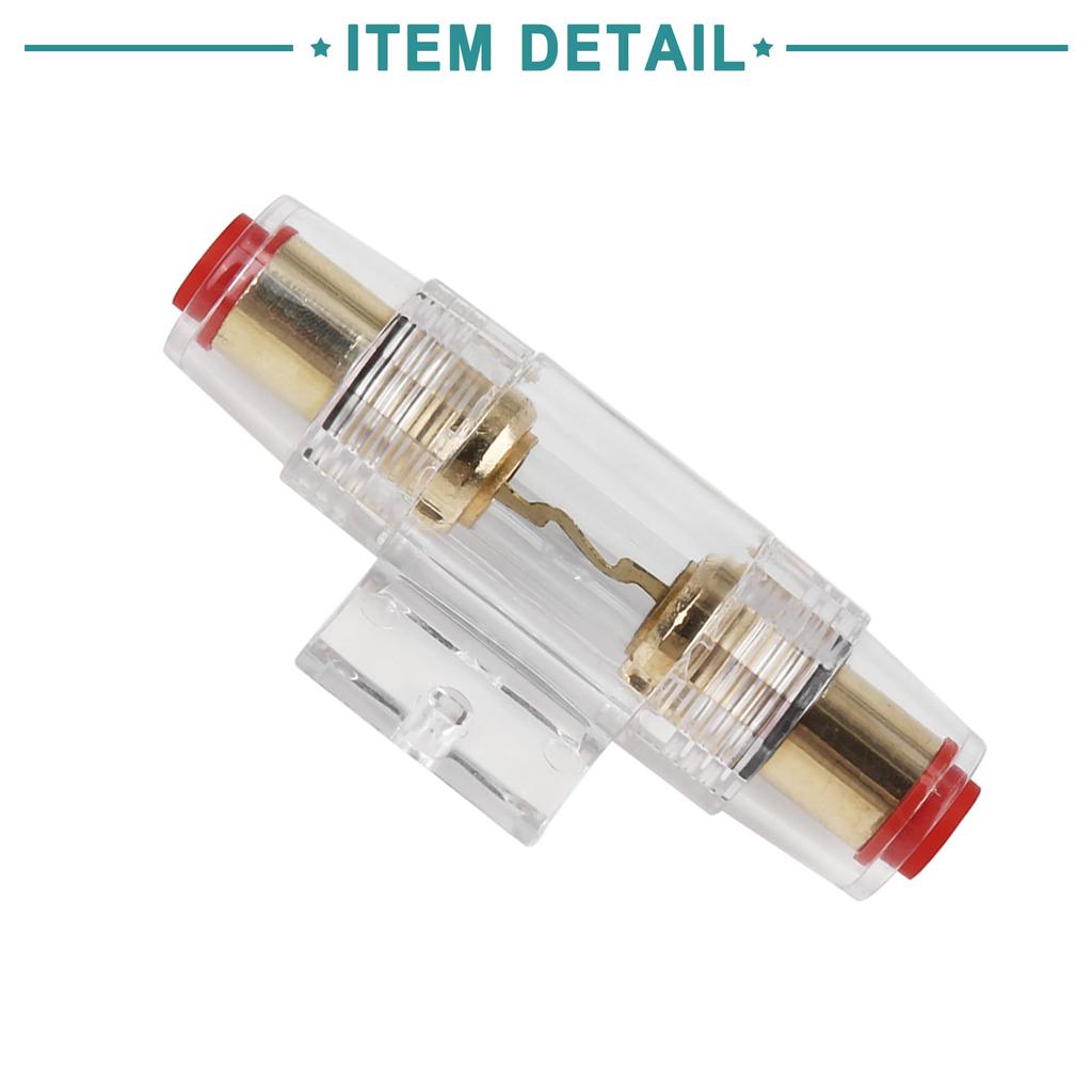 ACROPIX AWG In-Line Fuse Holder with 50A AGU Fuses 4 6 8 Gauge Universal