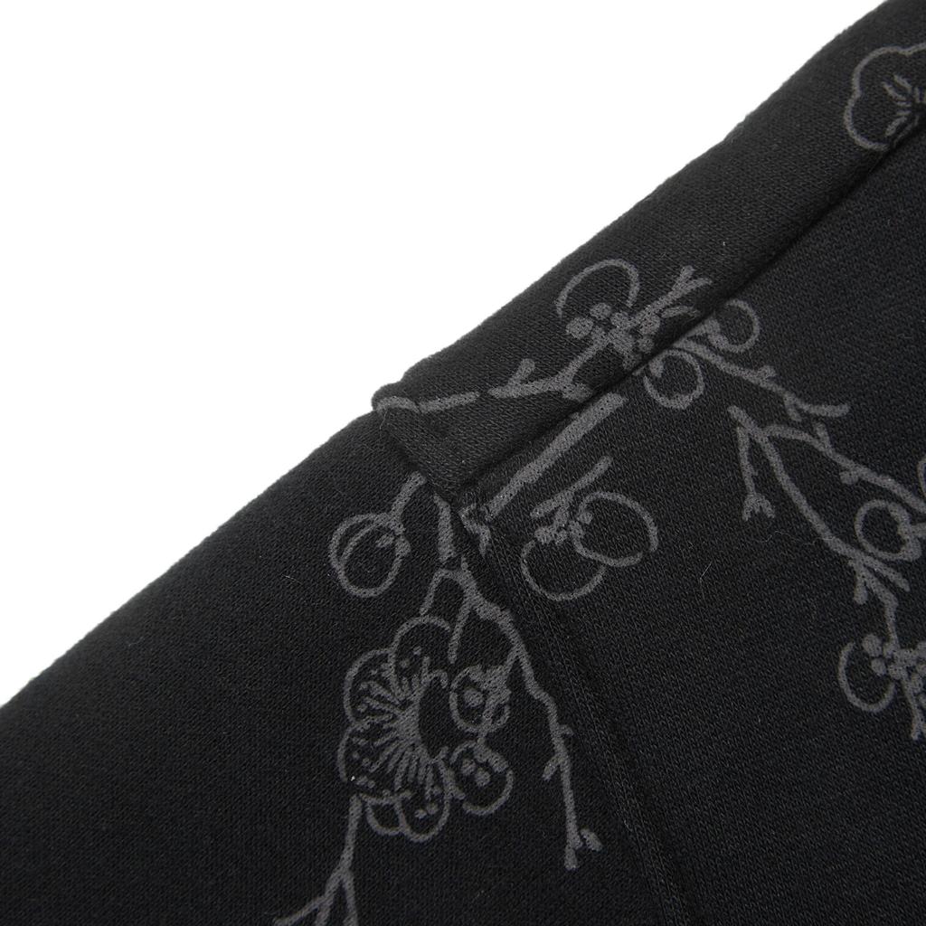 Li Ning Full Print Fleece Warm Antibacterial Loose Pullover Sweatshirt Women sweatshirt Black AWDT792-4