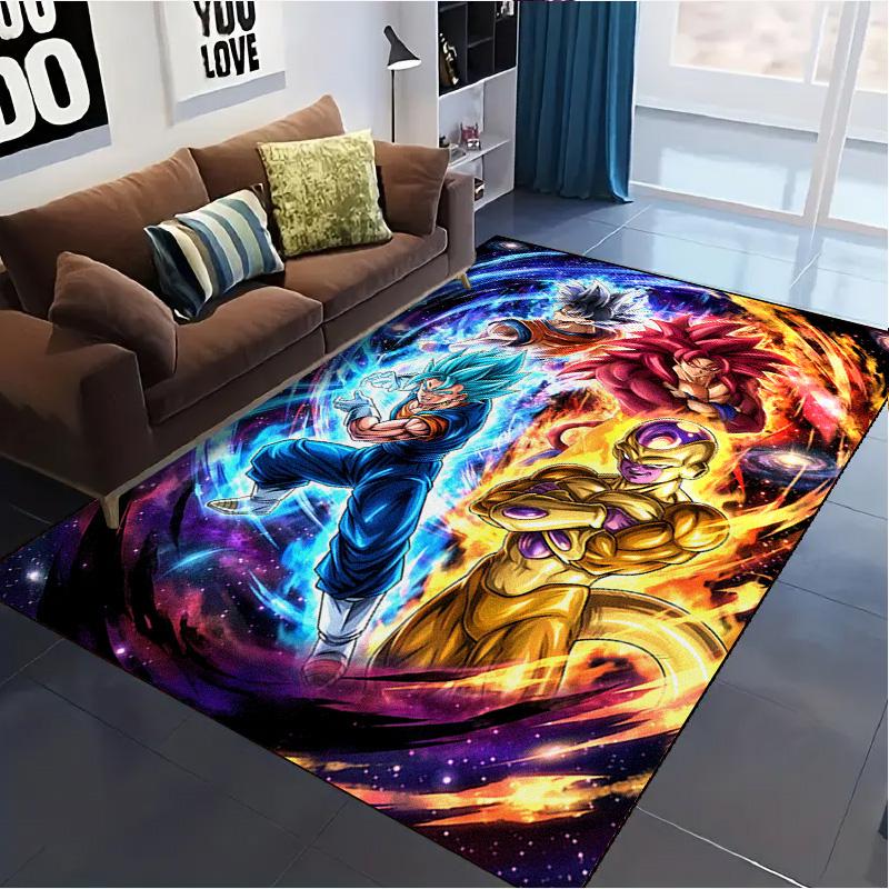 Tapis Son-Goku pour Salon Chambre Maison Décoration Canapé, Tapis de Sol Antidérapant pour Enfants