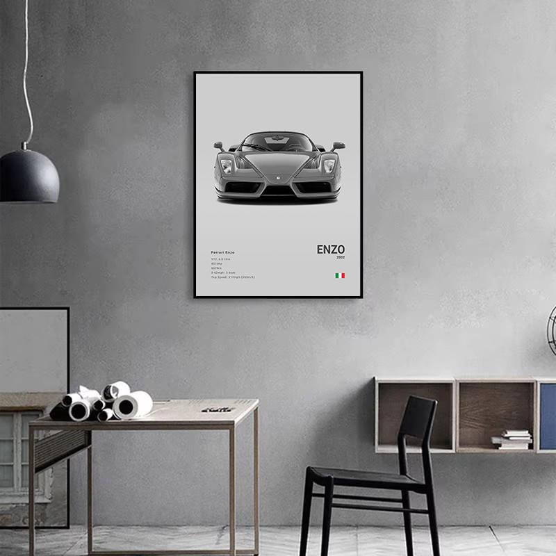 Famous Cars 812 458 296 Canvas Wall Art Print Poster 599XX SP3 F8 Decoration Mural Modern Home Decor Birthday Gift Unframed