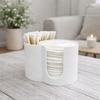 Large Capacity Qtips Storage Holder Save Space Powder Puff Storage Box  Cosmetic