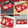 VIKAMA Christmas Imitation Cashmere Carpet Soft Non-Slip Bathroom Kitchen Floor Mat Cute Outdoor Indoor Door Mat Home Decor