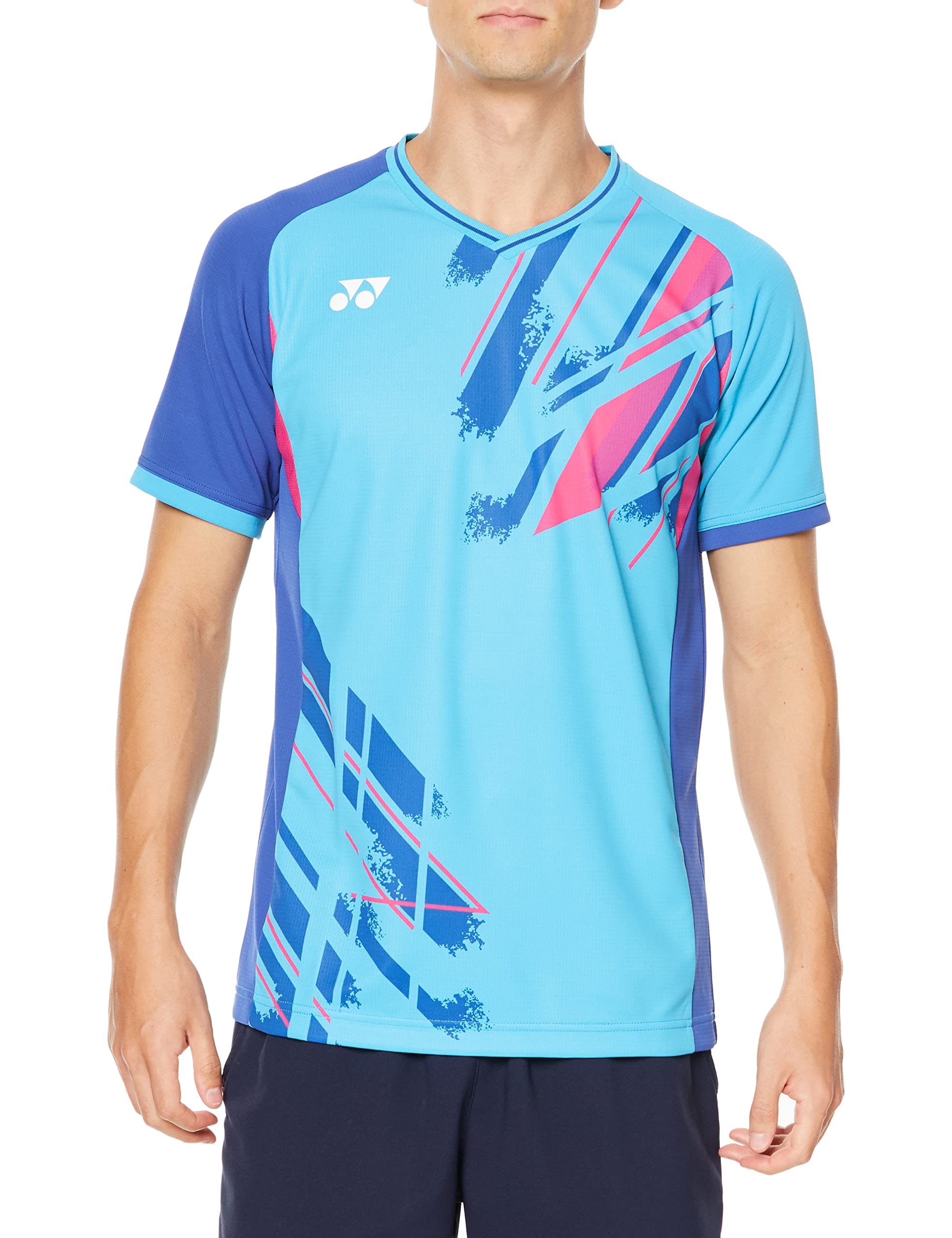 

Рубашка с коротким рукавом Game Shirt бирюзовая SS [YONEX] (Подходящий стиль) Мужской (161)