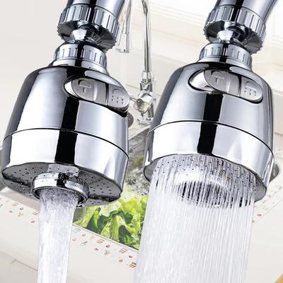 Universeller Küchenarmatur-Adapter mit 2/3 Modi, 360°-Drehung, Filterverlängerung, Sprühfunktion, wassersparende Düse