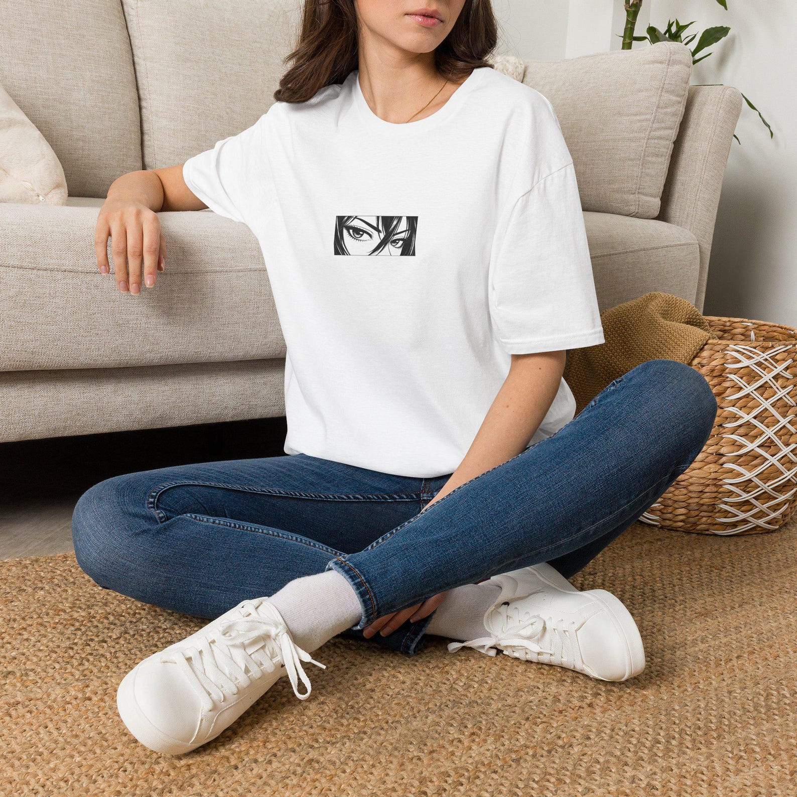 Jenny 1 - Manga Eyes T-Shirt | Anime Eyes Graphic Tee M