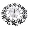 Modern Metal Wall Clock Crystal Home Office Decor Silent Metal Wall Clock