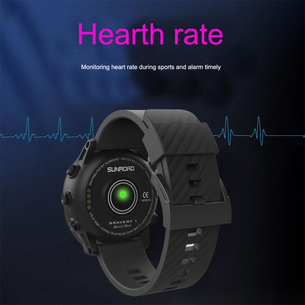 Outdoor GPS Sports Watch Fitness Tracker Wrist Watch for Running Swimming Climbing