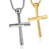 Handsome Men Necklace Cross Design Scratch-resistant Lightweight Leisure Pendant Necklace for Daily Life