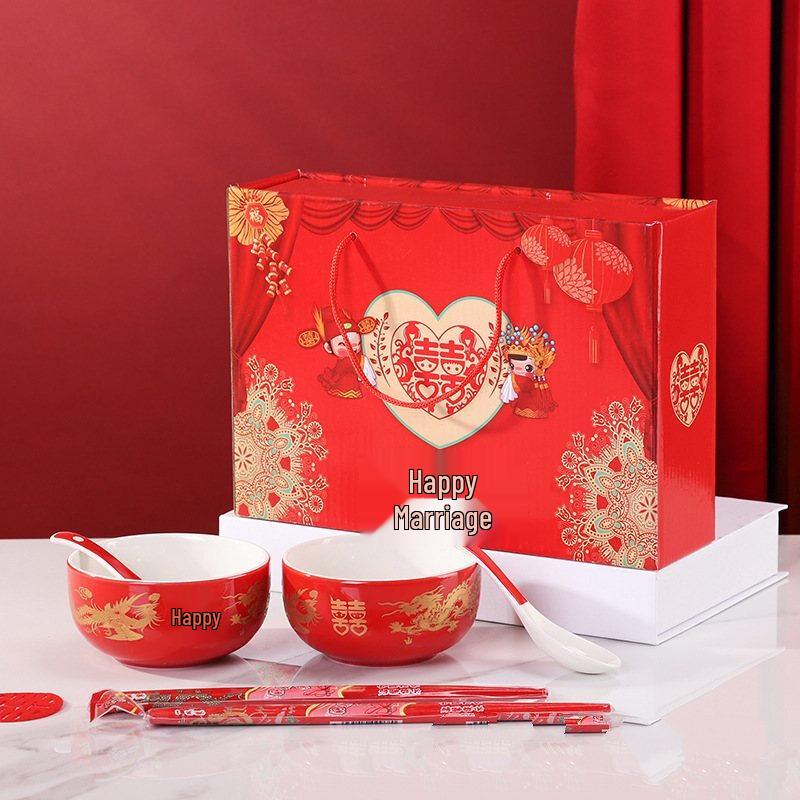 ZISIZ Wedding Ceramic Dinnerware Gift Set