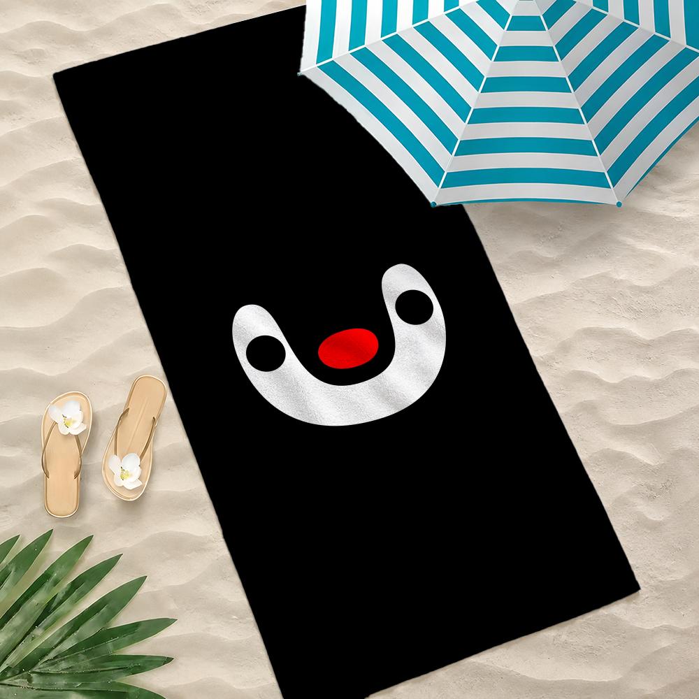 Cartoon P-Pingu Towel Towel beach towel, quick drying absorbent bath towel for Swim,Gym,Camping,Outdoor