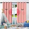 2 ks Roztomilé kreslené vzory Zatemňovací závěsy Dekorace dětské ložnice Zatemnění obývacího pokoje Redukce hluku Okenní závěs/závěsy