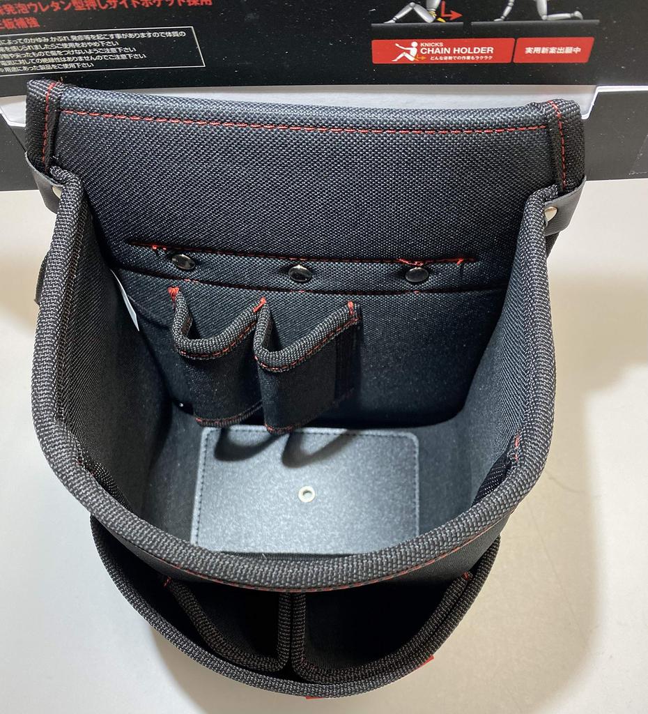 Knicks KC215NS finished waist bag Made of 600D material with tape hooker KC-215NS Ultra-lightweight 2-tier In-holder