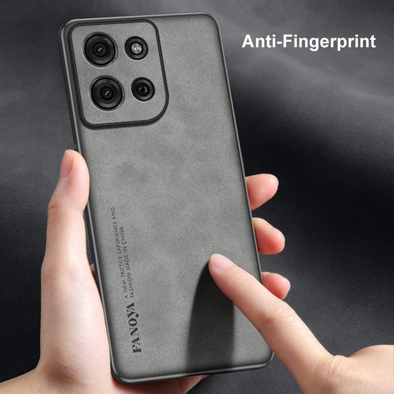 For Motorola Moto G15 Case Luxury PU Leather Phone Case For Motorola G15 Back Cover Shockproof Silicone Matte Full Protection