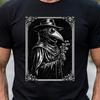 Plague Doctor Shirt, Occult Gothic Steampunk Tee, Vintage Alchemy Spooky Medieval Top, Dark Goth Horror Gift for Men