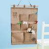 Multi-layer Fabric Hanging Storage Bag for Dormitory and Wardrobe Door, Wall-Mounted Phone Organizer