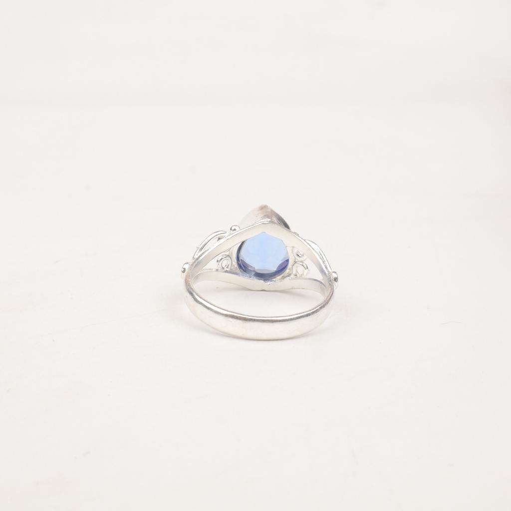 Natural Tanzanite Gemstone 925 Sterling Silver Jewelry Handmade Beautiful Ring RR-46-17