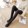 Pure Black 80g Without Fleece Warm Tights for Women, Fleece-lined Tights, Insulated, Transparent, Thermal, Thick,