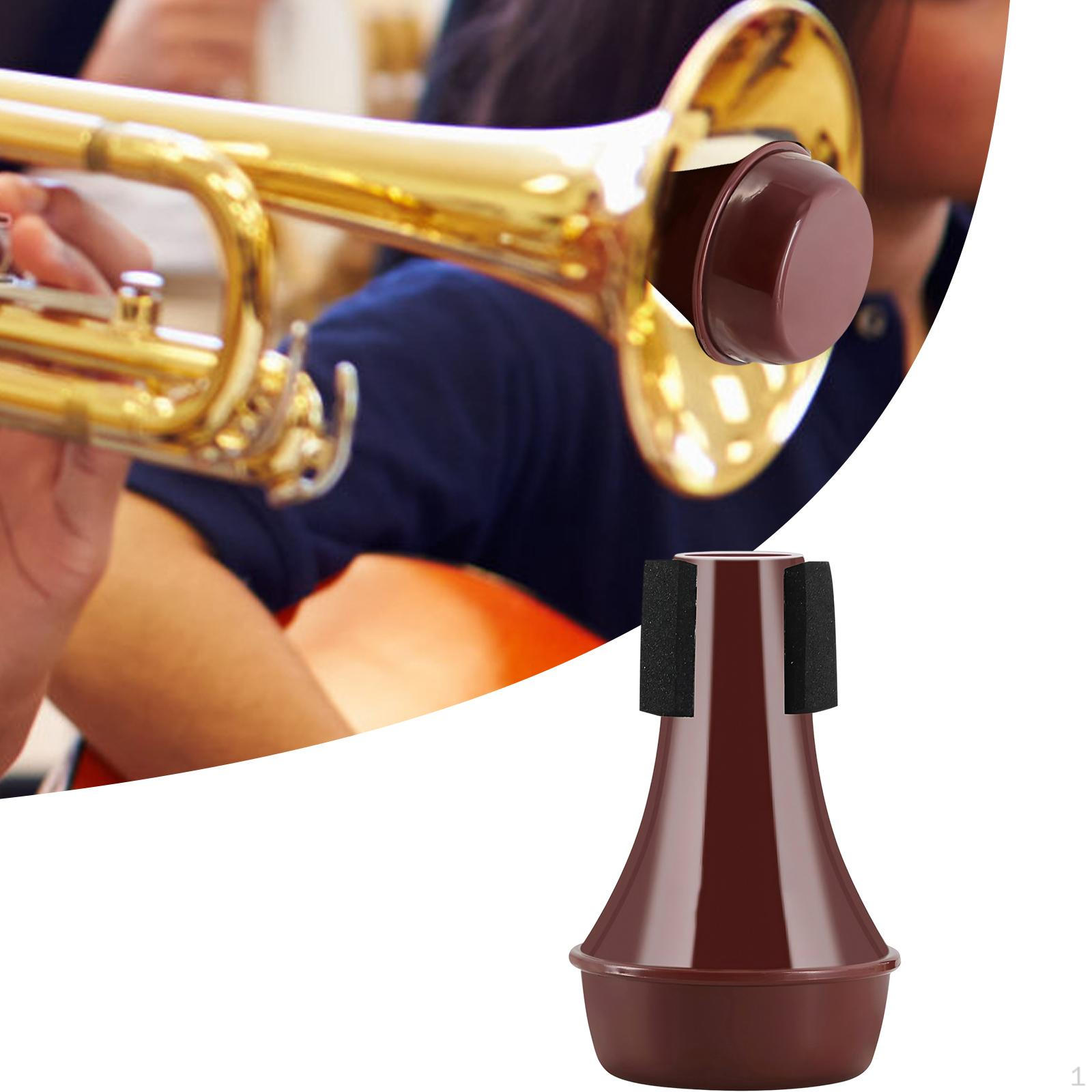 

Trumpet Mute Classic Stage Performance for Beginner Easy to Use Noise Reduction Lightweight червоний