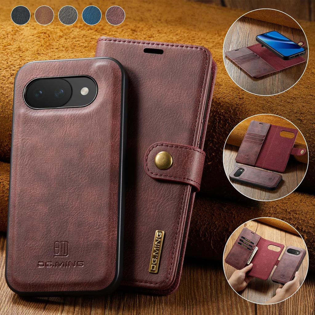 Funda tipo cartera magnética extraíble 2 en 1 Para Google Pixel 7 8 9 10 Pro XL 7A 8a 9a 10a Ranuras para Tarjetas Soporte Cubierta Trasera del Teléfono