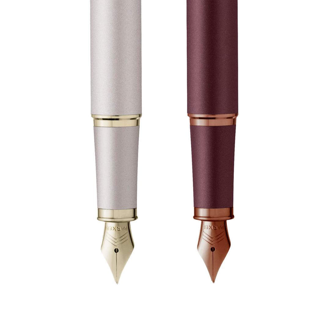 PARKER IM Monochrome Champagne CHT Fountain Pen, Fine Nib, Gift Boxed, Officially Imported, Product Number 2173271