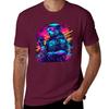 otter synthwave T-Shirt custom shirt Blouse mens graphic t-shirts anime