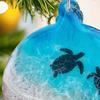 Sea Turtle Acrylic Ornaments Ocean-Themed Christmas Tree Decor Holiday Turtle Hanging