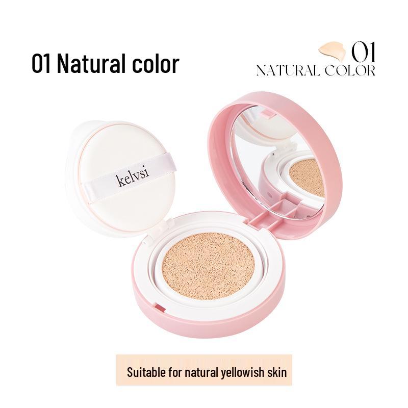 

Kerris Cushion BB Cream: Moisturizing, Long-Lasting, Lightweight, Non-Cakey, Waterproof, Sweatproof Foundation Concealer 12g природний