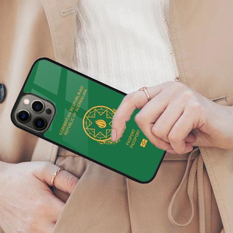 Aserbaidschan Flagge Wappen Magnetische Handyhülle Für iPhone 17 Air 16 14 13 12 Pro Max 15 Plus Kabellose MagSafe Hülle