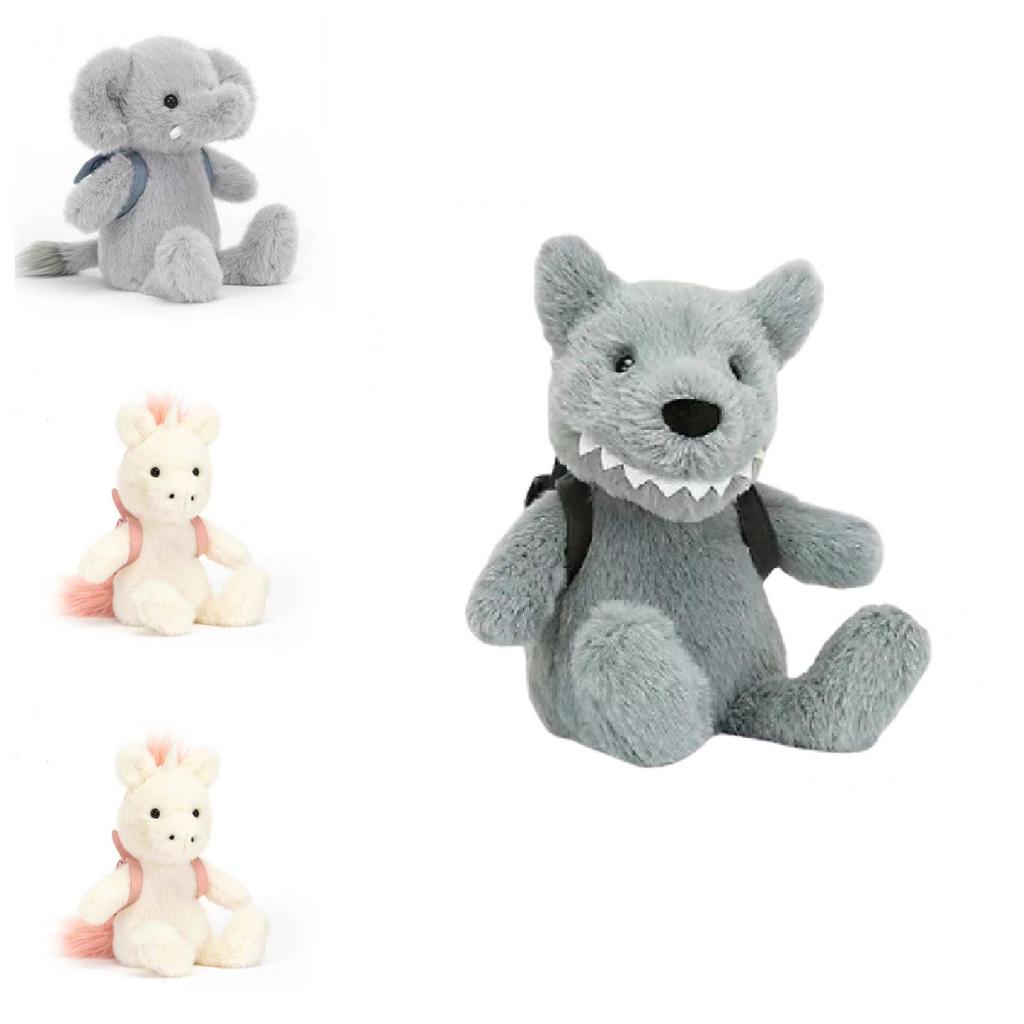 Jellycat Isadora Einhorn Rucksack Elefant Dinosaurier Plüschtier Mit Weichem Baumwollmaterial Für Kinderzimmer Dekoration