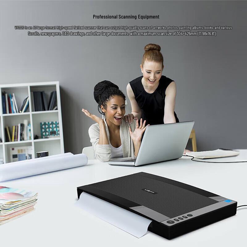 Vishan VF3120 A3 High-Speed Flatbed Scanner CN plug (adapter included)