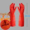 Thickened Waterproof Rubber Gloves for Dishwashing & Laundry – Warm & Durable for Winter Housework