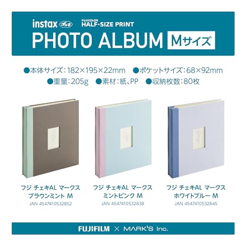 Fujifilm Instax Mini Cheki Album 80 (White/Blue)