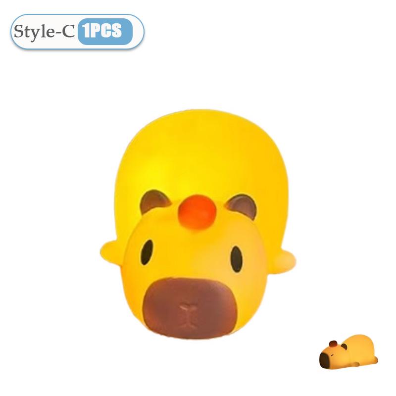 

Cute Capybara Silicone Lamp Animal Gift USB Rechargeable Touch Bedside Sleeping Light Decorative Nightlight for Children s Room