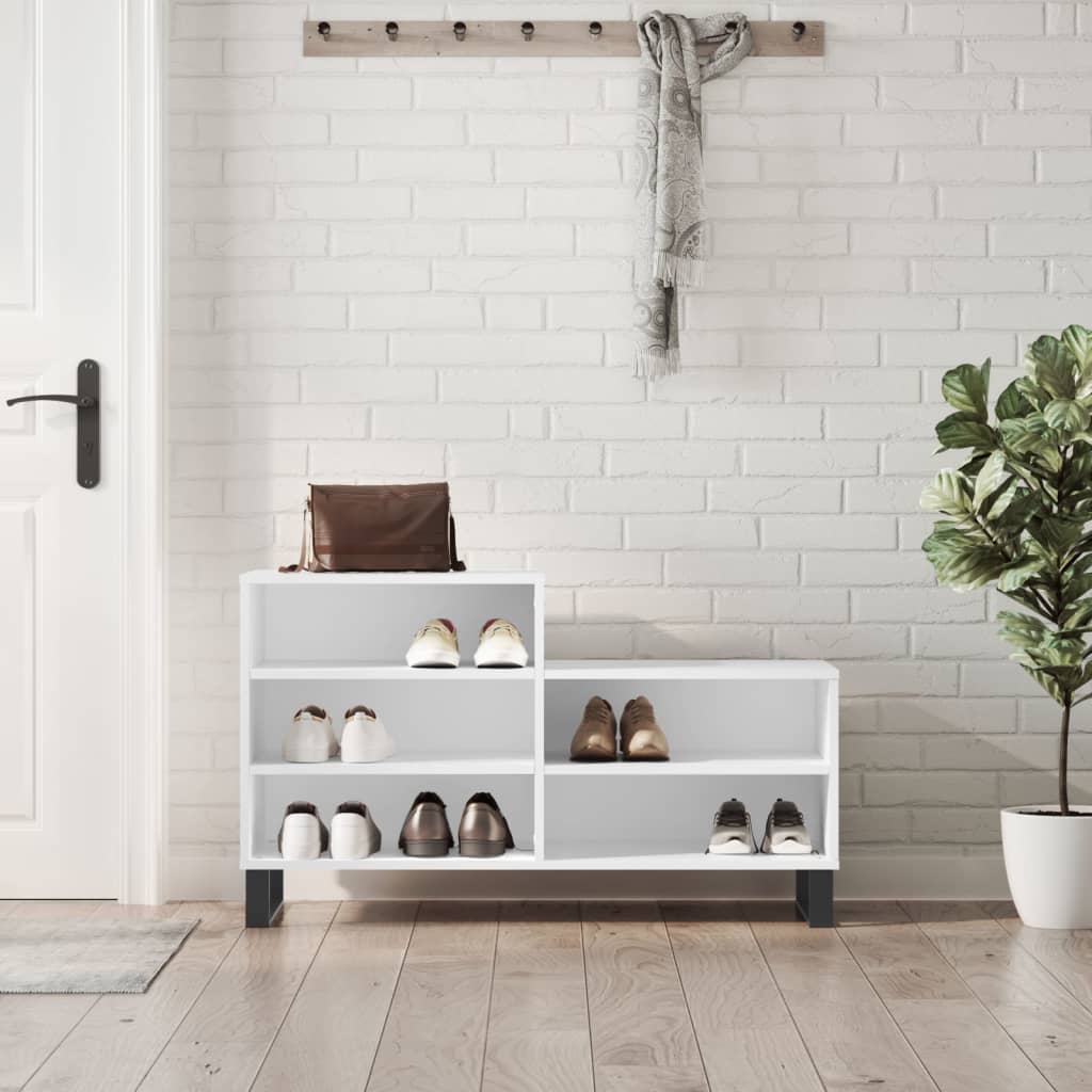 Vidaxl Półka Na Buty, Biały, 102X36X60 Cm, Materiał Drewnopochodny
