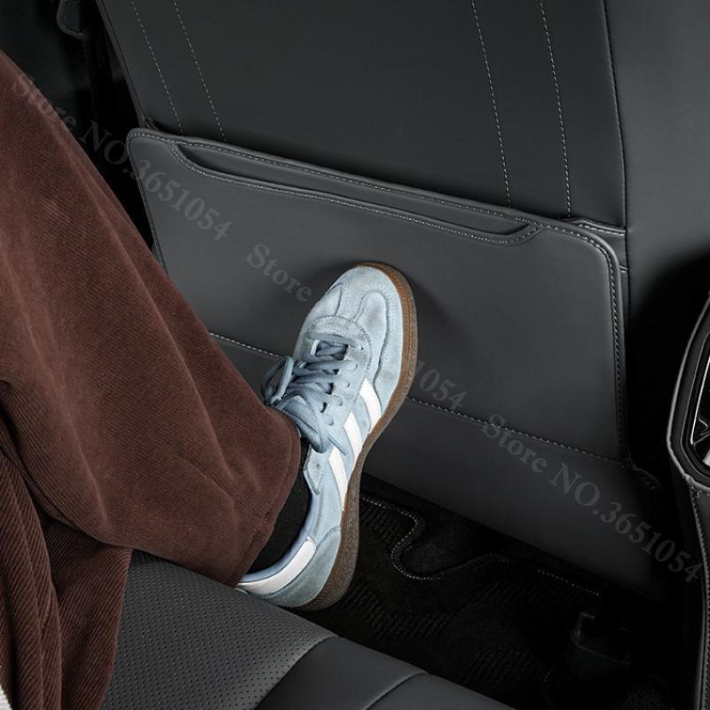 For Toyota RAV4 XA60 Wildlander Suzuki Across 2026 Leather Car Seat Back Kick Protector Rear Armrest Anti Kick Protector Pad