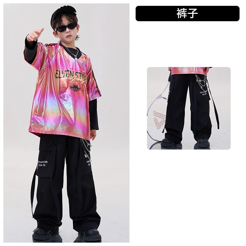 Girls Jazz Clothing Trendy Cool Handsome Children'S Street Dance Trendy Clothing Boys Hip Hop Hiphop New Year'S Day Performance Clothing