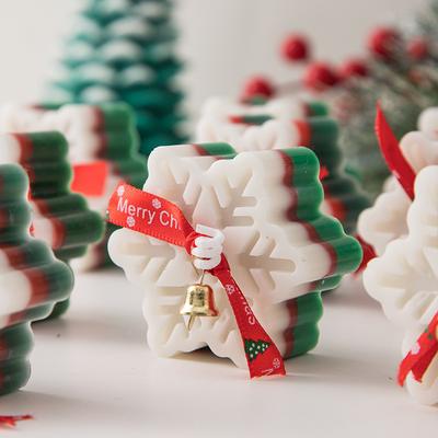 Accesorios para Velas de Aromaterapia Copo de Nieve Navideño Hechos a Mano Atmósfera Romántica Decoraciones Creativas para el Hogar Con Adornos de Regalo