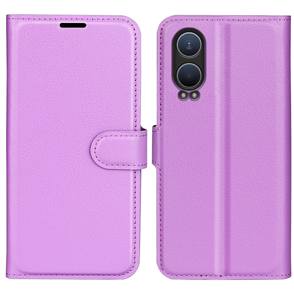 For OnePlus Nord CE4 Lite 5G/Oppo K12x 5G (China) Phone Case Litchi Texture Shockproof Leather Wallet Cover