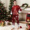 Christmas Print Cute Family Set Pajamas, Home Clothes, Family Set Long Sleeve Top Pants Set
