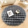 Round Bubble Velvet Carpet Solid Color Soft Fluffy Plush Non Slip Rugs Warm Bedroom Cushion Coffee Table Floor Mats Home Decor